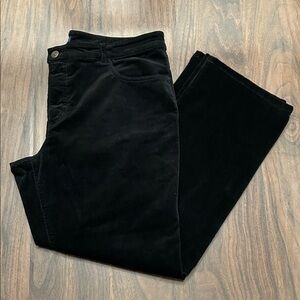 Chaps Black Corduroy Straight Leg Pants